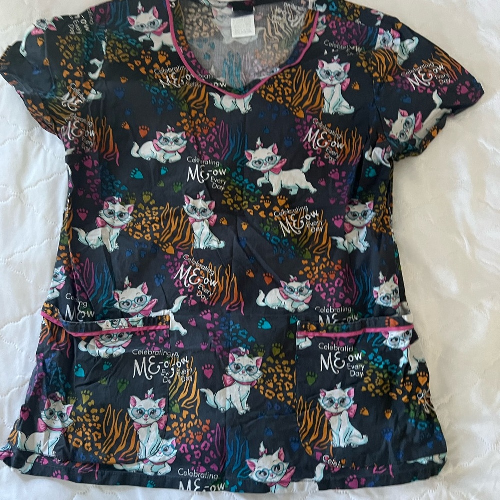 Cat Scrub Tops